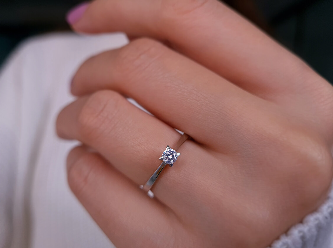 0.18 Carat Diamond Solitaire Ring