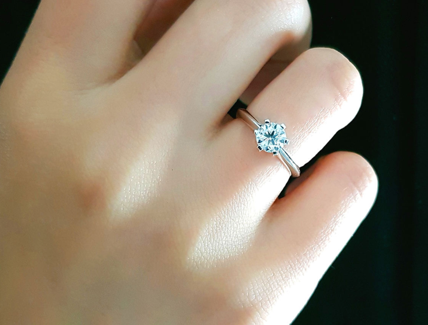 0.85 Carat Diamond Solitaire Ring