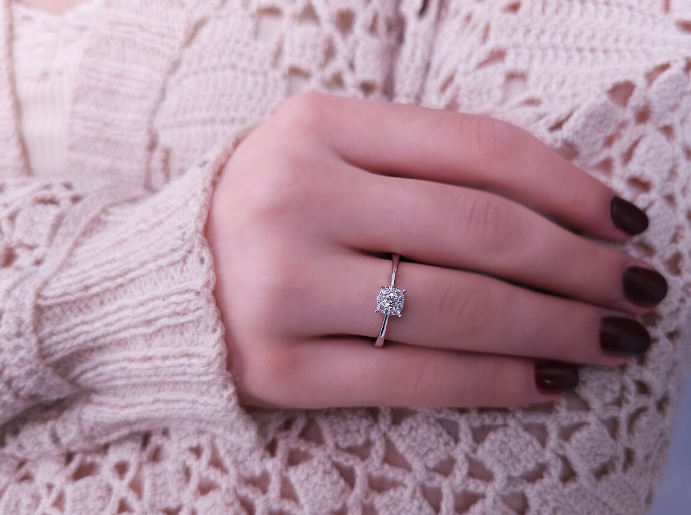 Bague effet solitaire diamant 0,70 carat