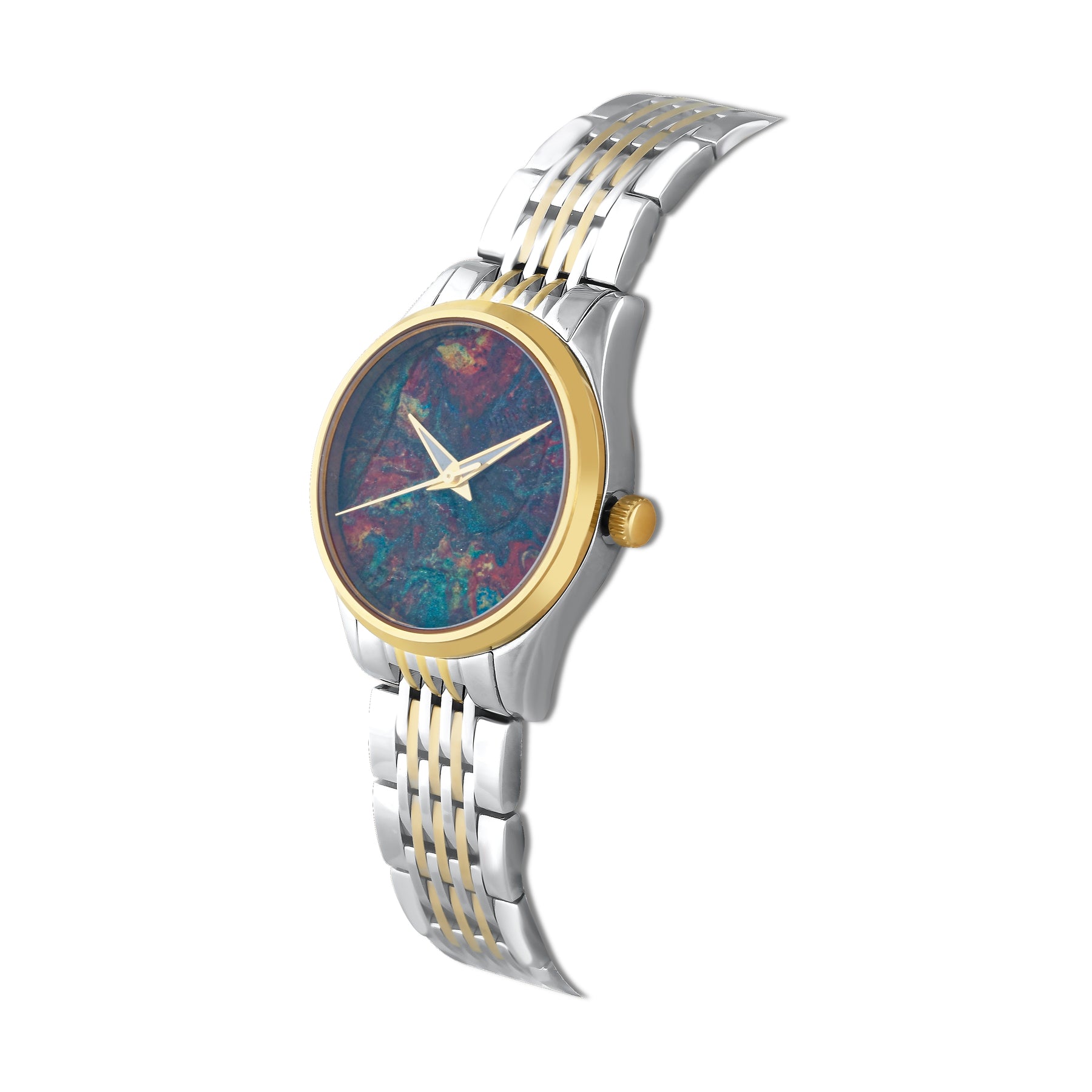 Green Abstract Art Watch