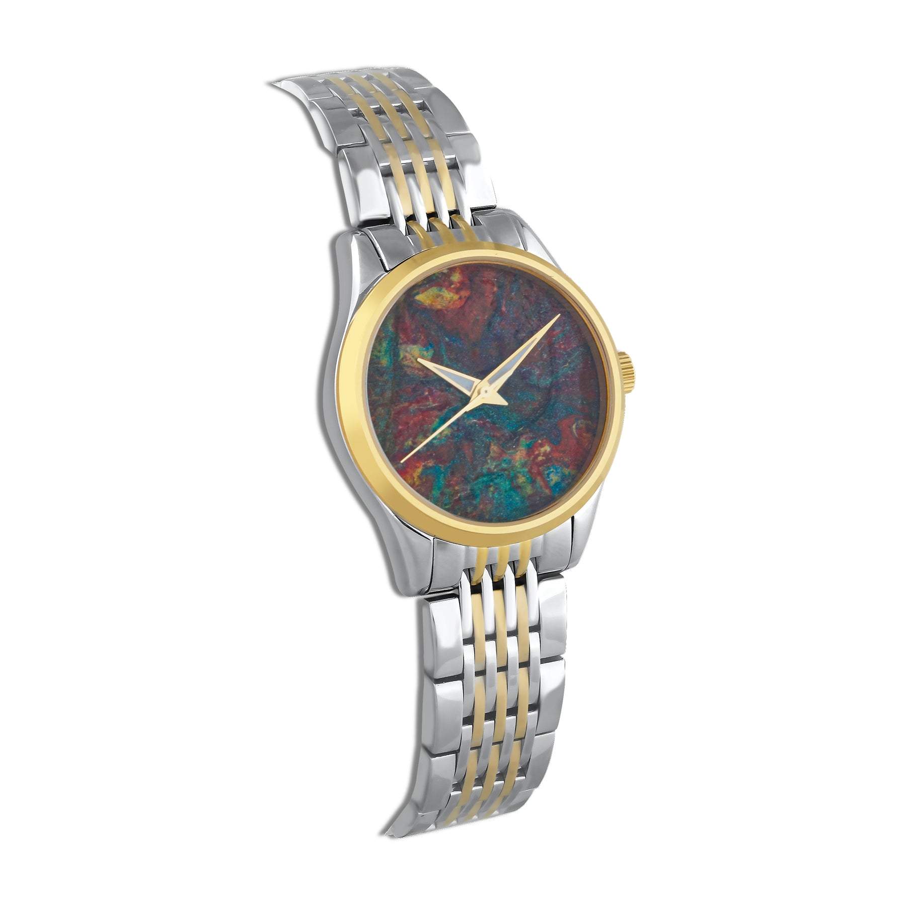 Green Abstract Art Watch