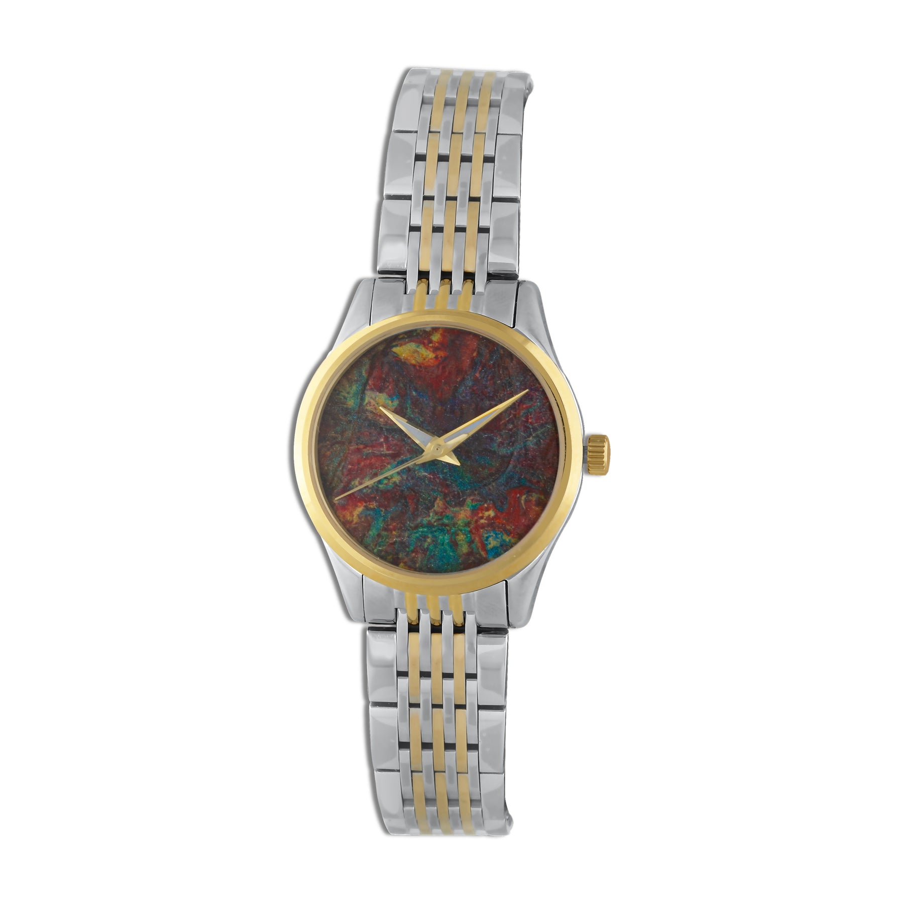 Green Abstract Art Watch