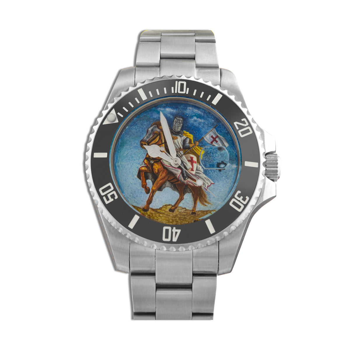 Noble watch in knight design