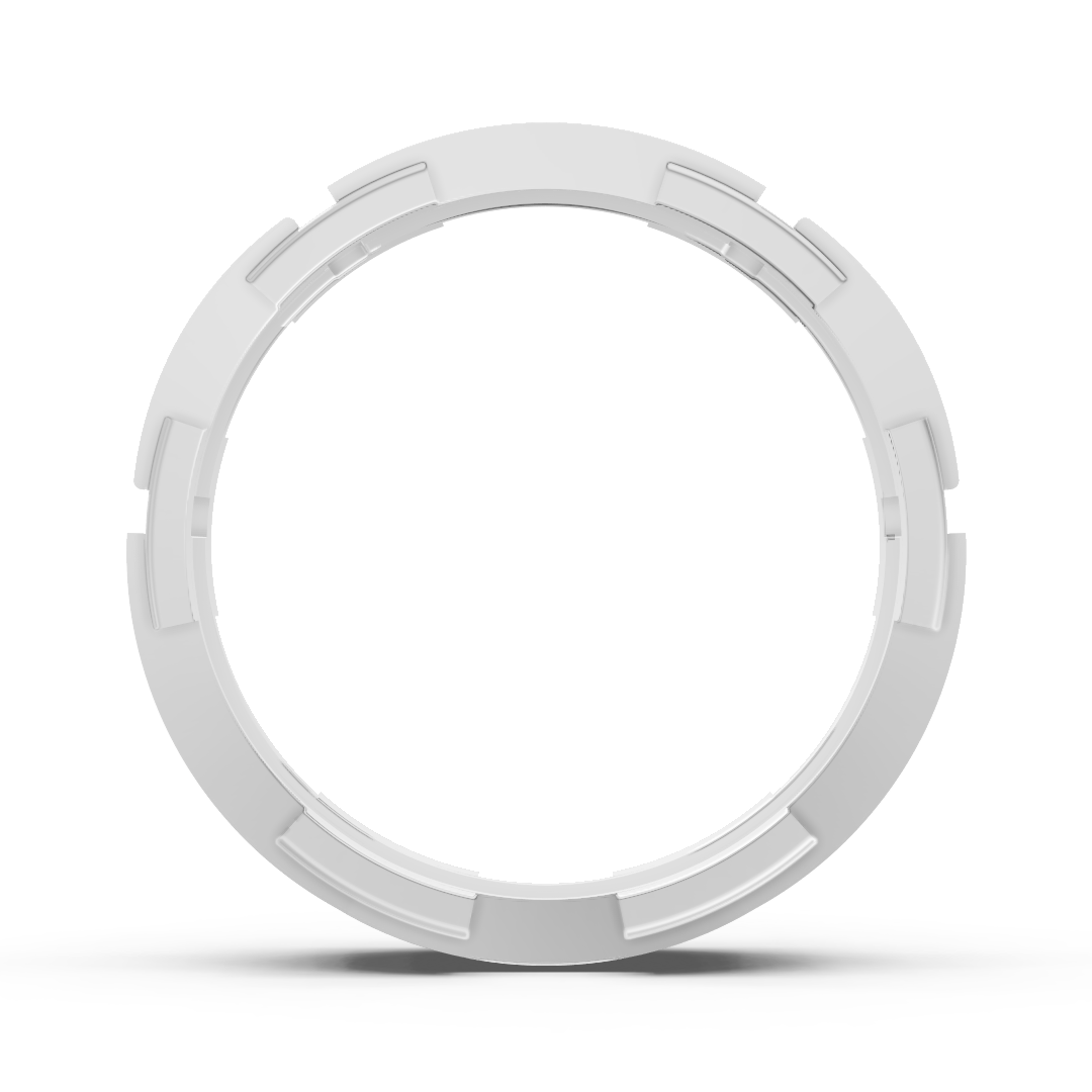 Alliance design en or 14 carats avec diamants