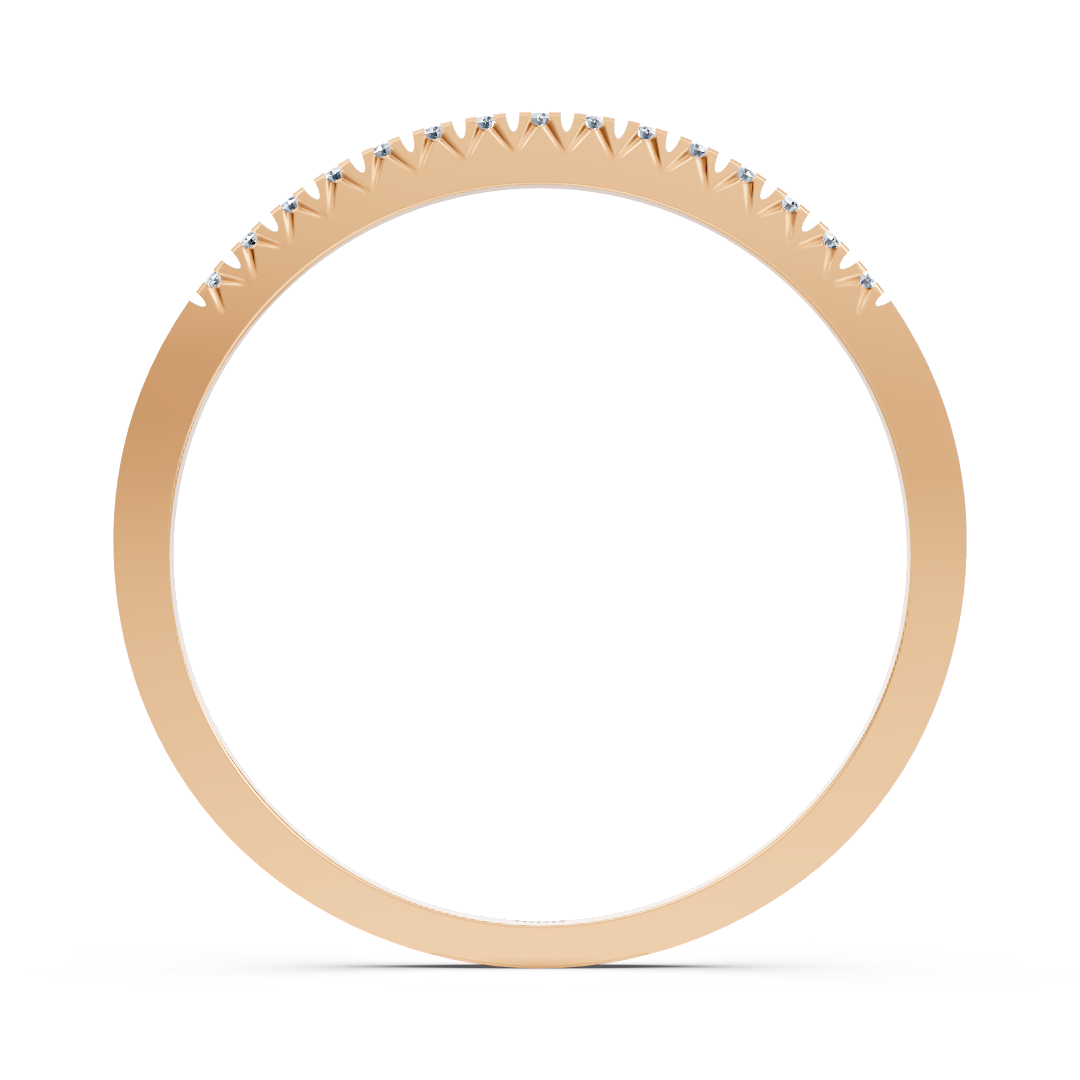 Rose gold diamond eternity ring