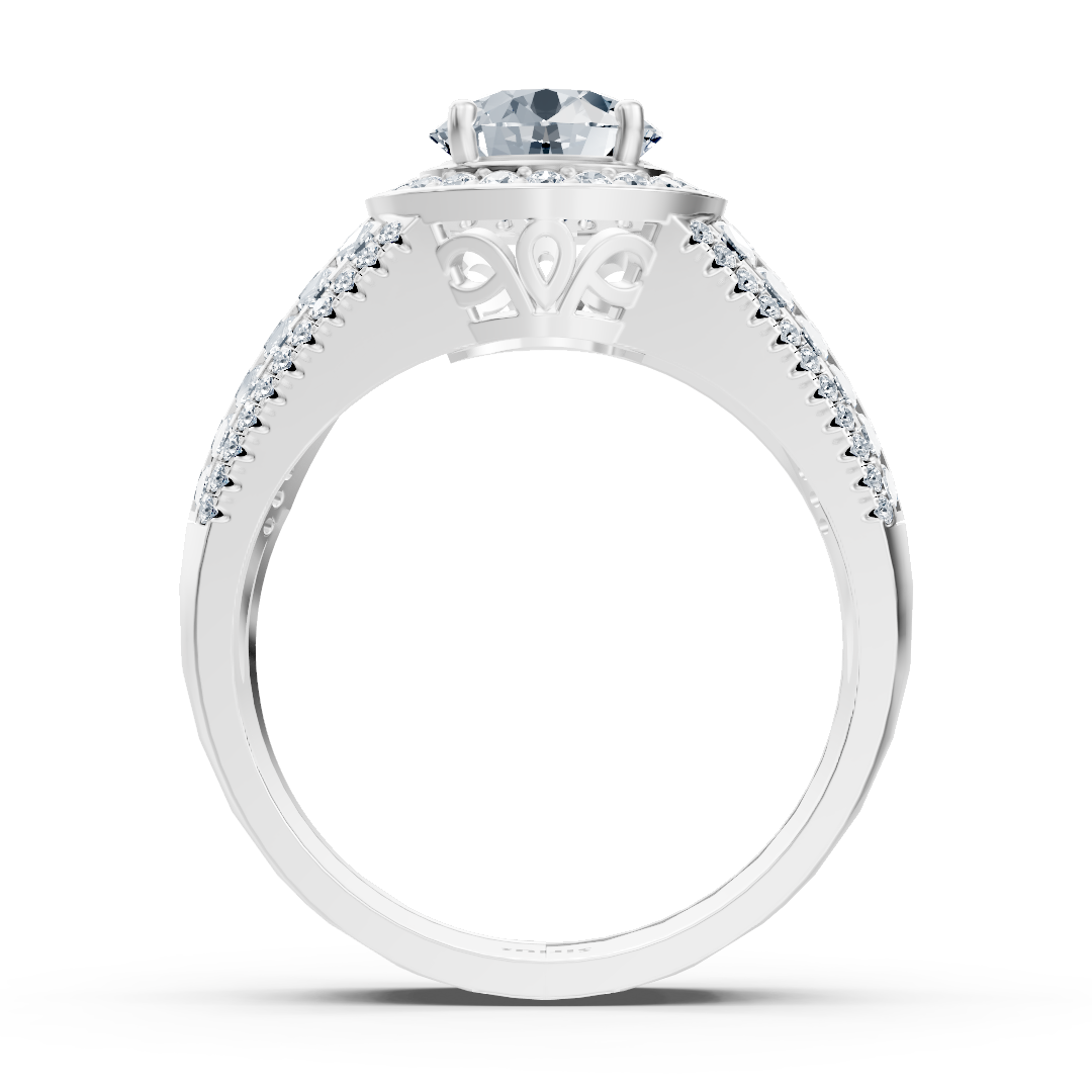 Diamantring Triple Layer 14K Weißgold