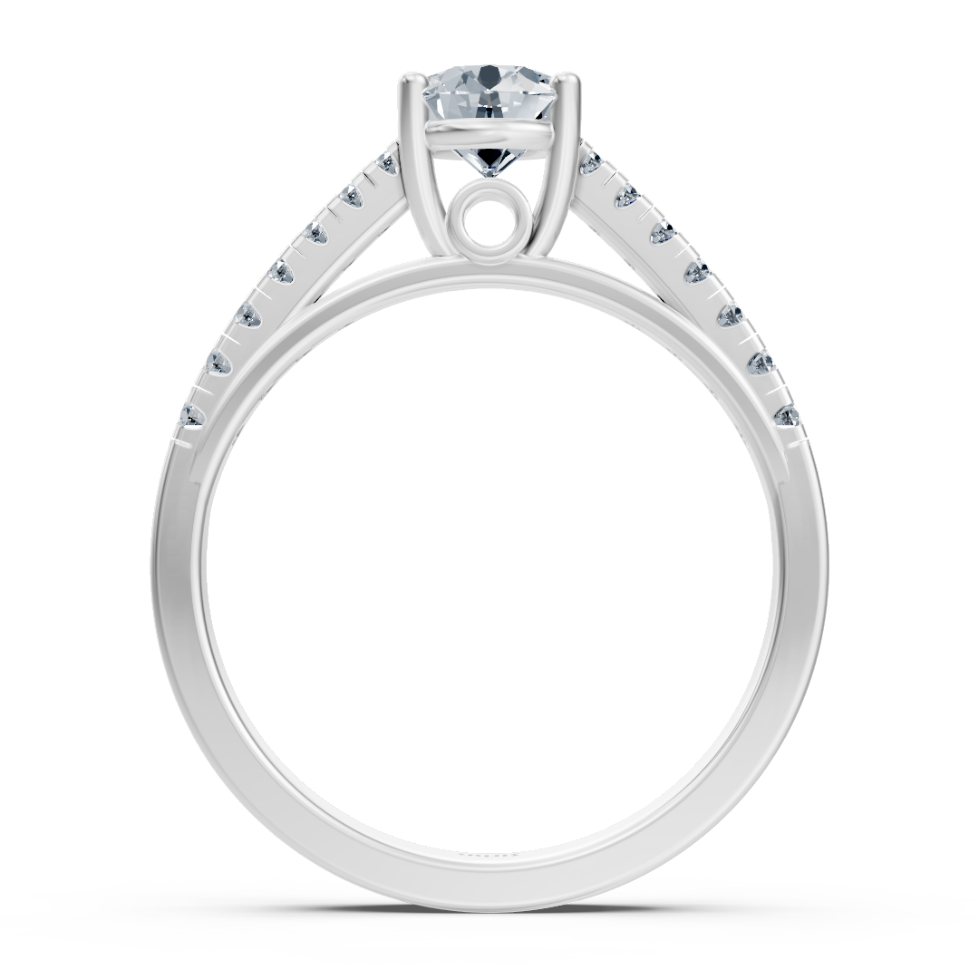 Diamantring Sirius aus 14K Weißgold