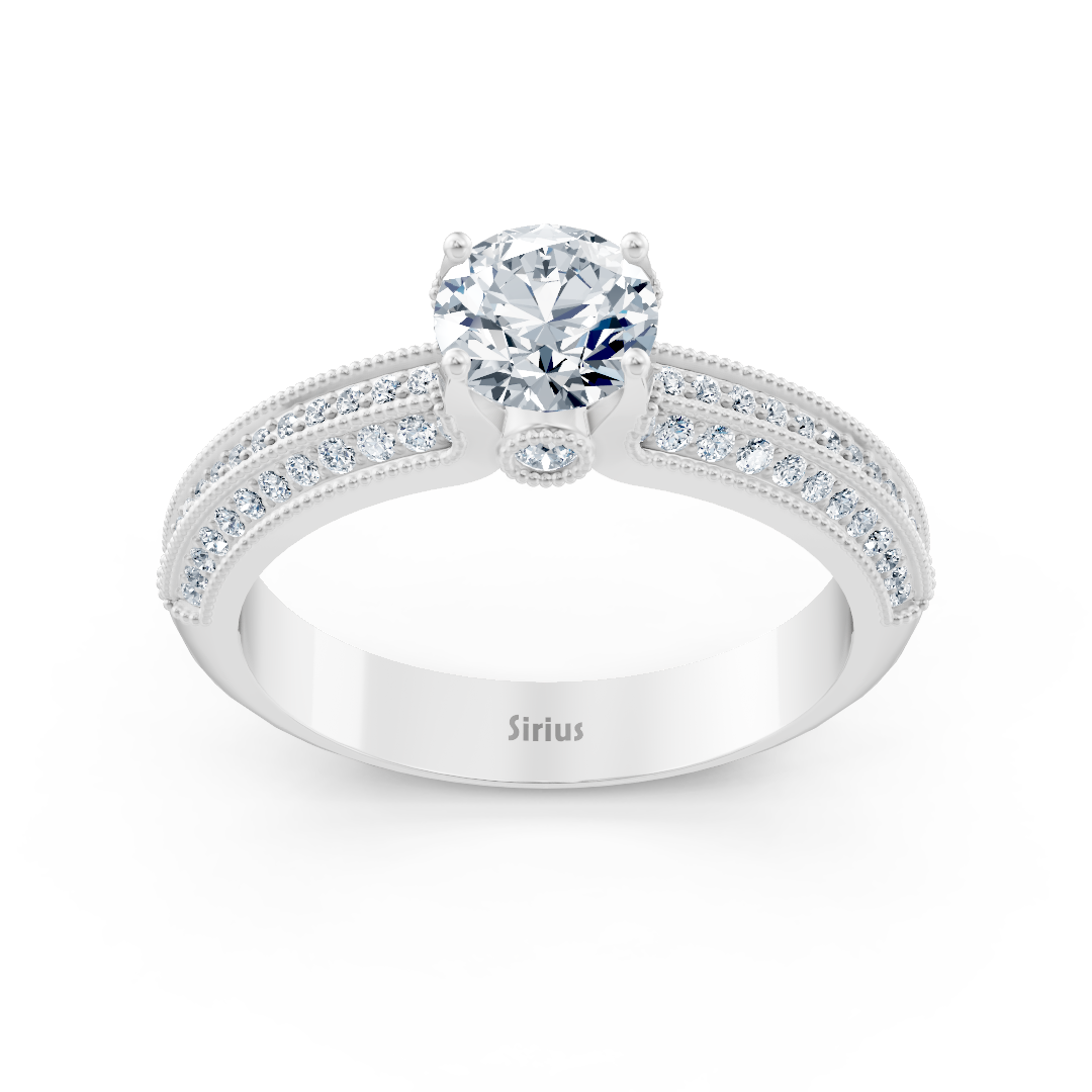 Weissgold Diamant Bypass Ring - Funkelnd & Romantisch
