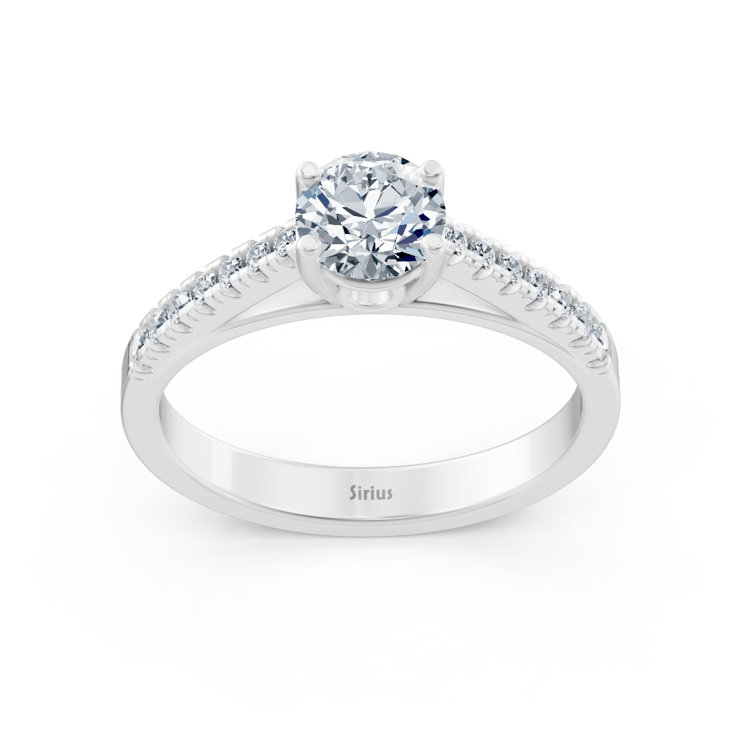 Diamantring Sirius aus 14K Weißgold