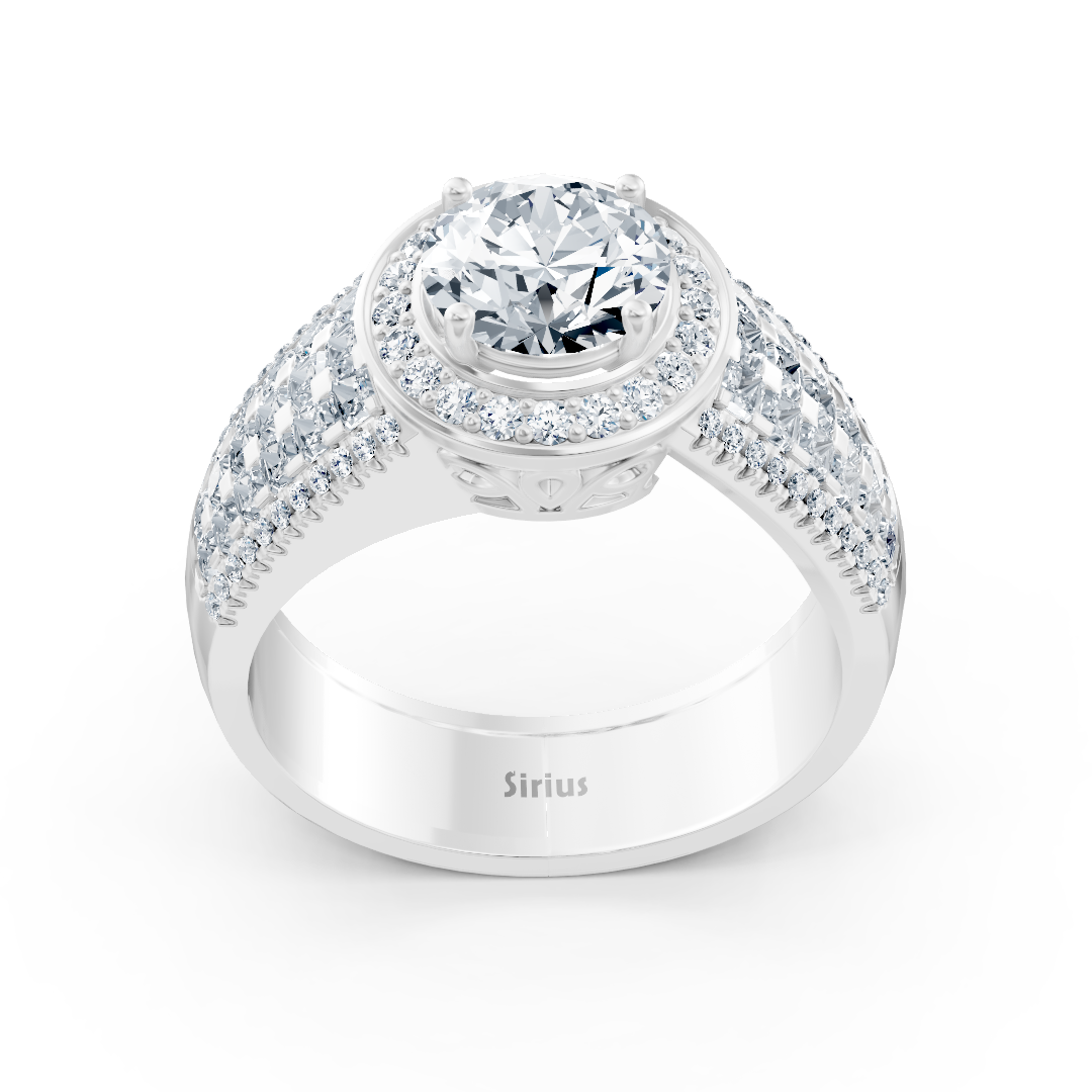 Diamantring Triple Layer 14K Weißgold
