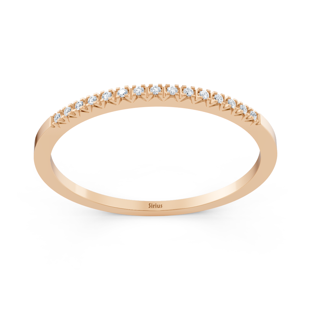 Rose gold diamond eternity ring