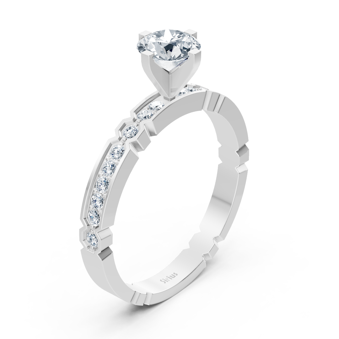 Weißgold Diamant Ring - Zeitloses Design
