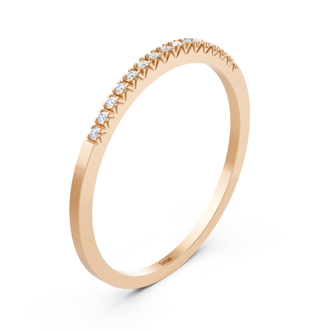 Rose gold diamond eternity ring