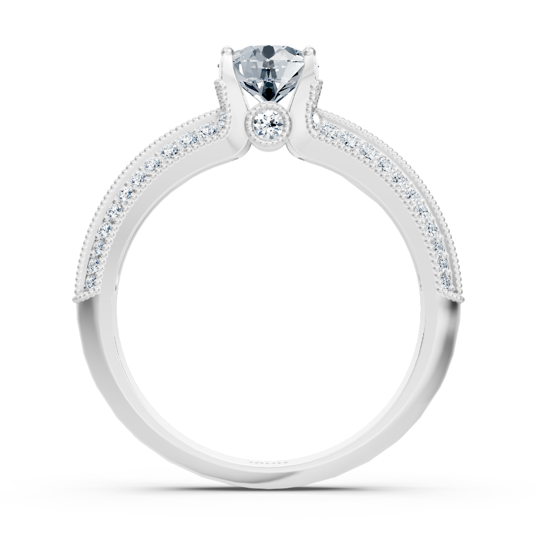 Weissgold Diamant Bypass Ring - Funkelnd & Romantisch