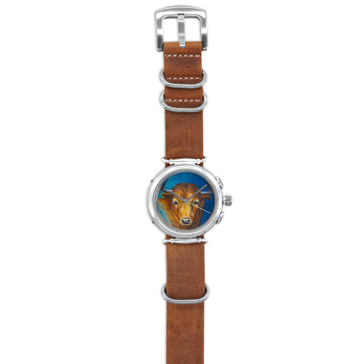 Montre de Luxe avec Motif Taureau