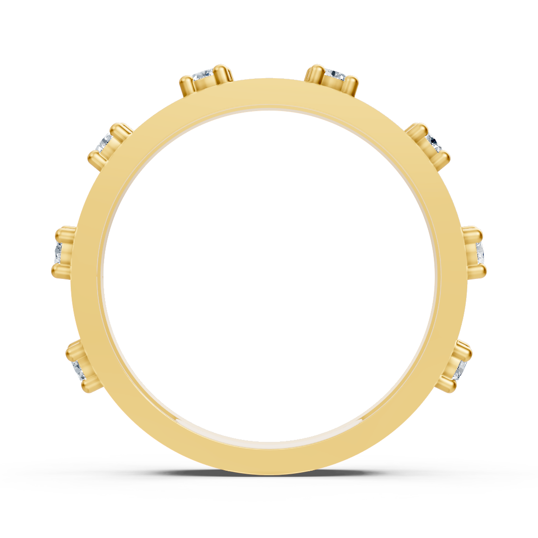 Birgie Diamantring Gelbgold 14K mit 8 Brillanten