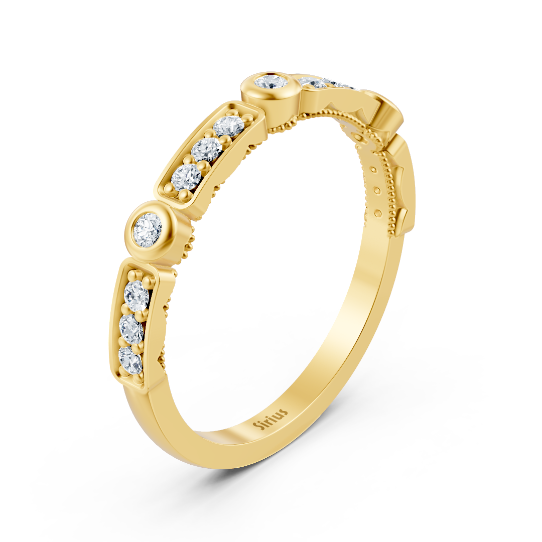Diamond and ruby ring white gold