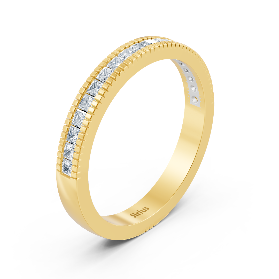 14 carat yellow gold princess cut diamond ring
