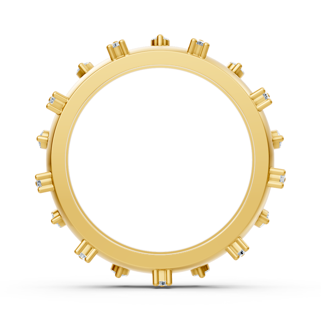 Elegant diamond ring in 14K yellow gold – 0.252 carats