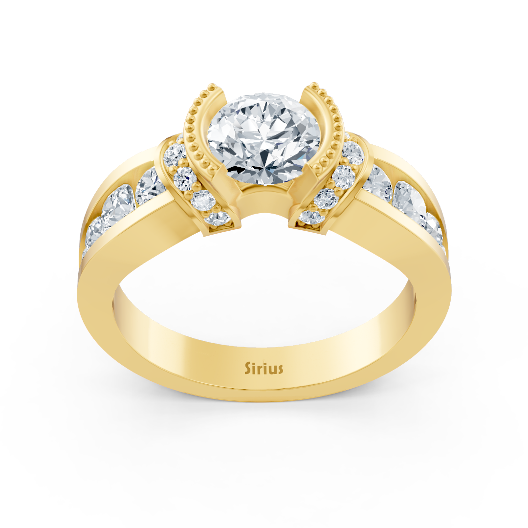 yellow gold diamond ring