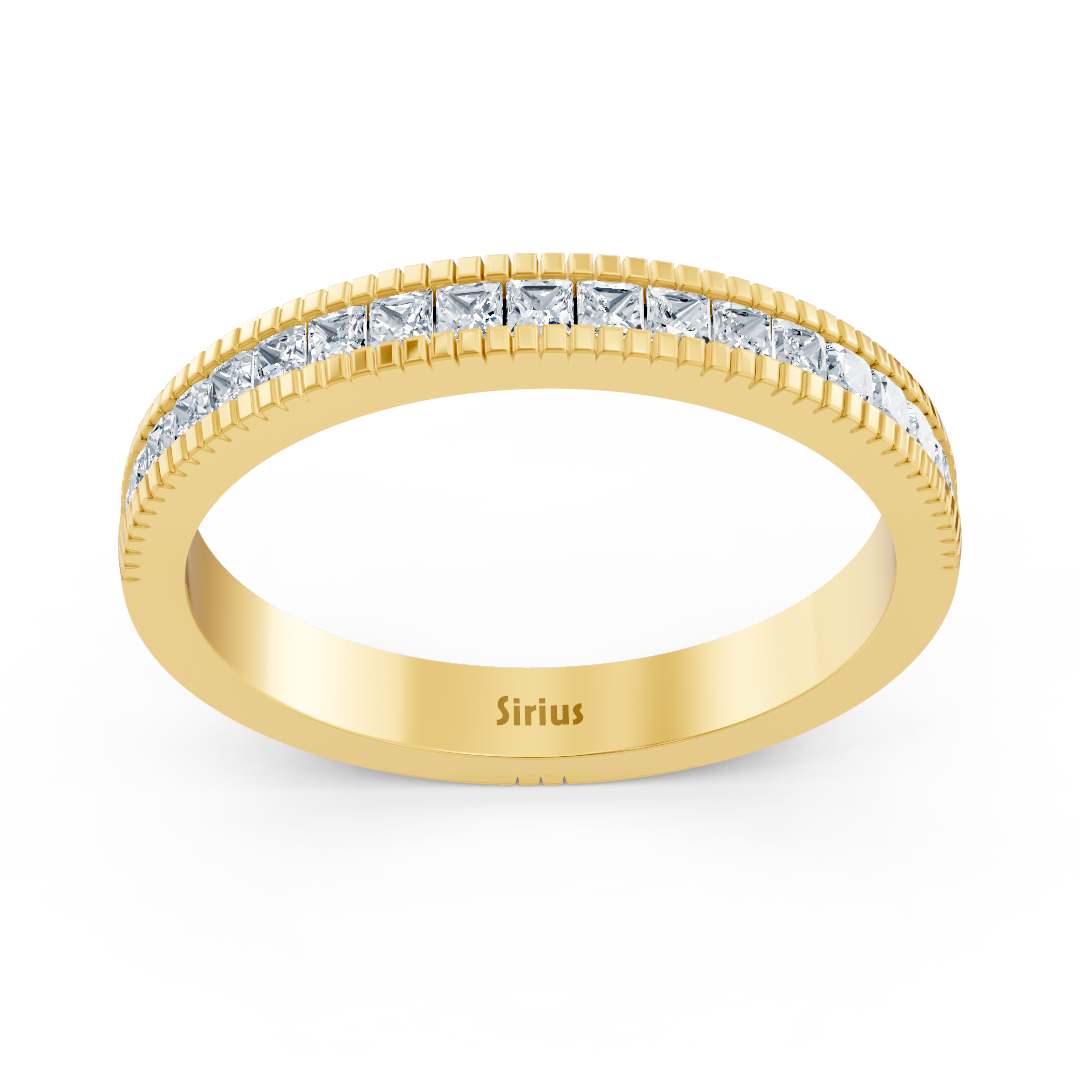 14 carat yellow gold princess cut diamond ring