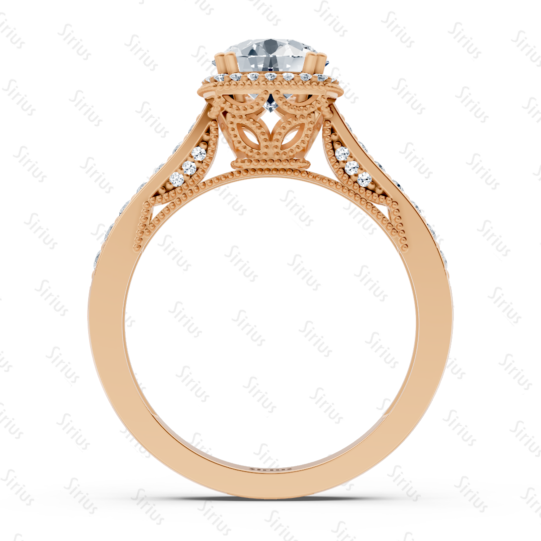 Solitär Weisstopas Diamantring Roségold