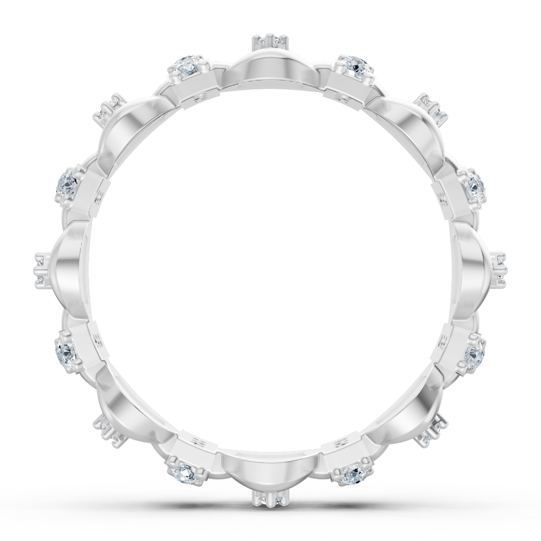 Faszinierender Formenmix Diamantring - 14K Weissgold, ca. 0.40 Karat