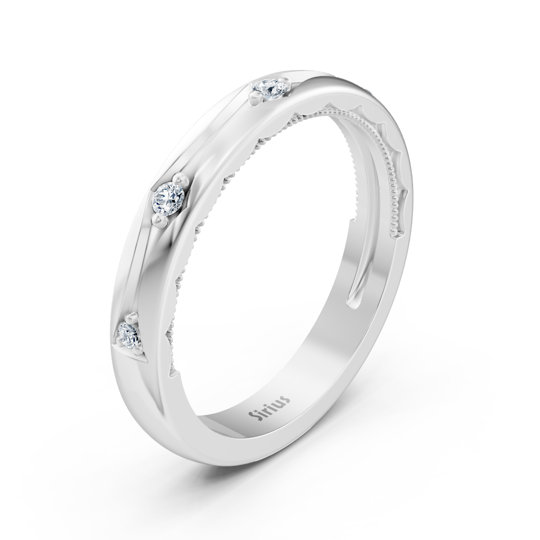 0.09 Karat Diamant Vorsteckring in Weißgold