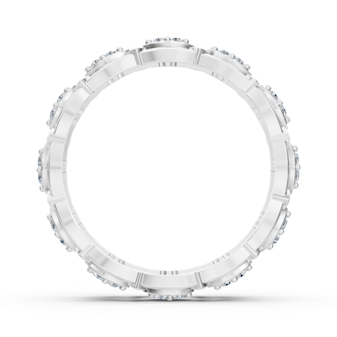 Birgie 14K Weissgold Diamant Eternity Ring - Zeitlose Marquise Eleganz