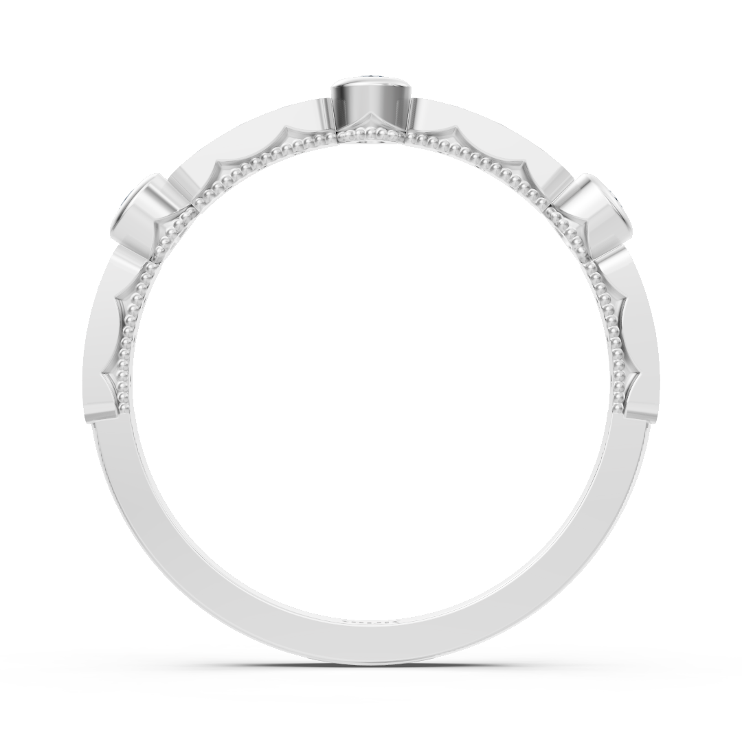 Memoire Diamantring Weißgold