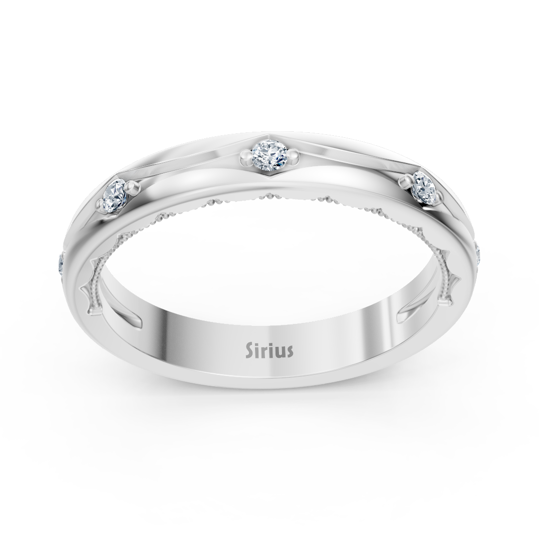 0.09 Karat Diamant Vorsteckring in Weißgold