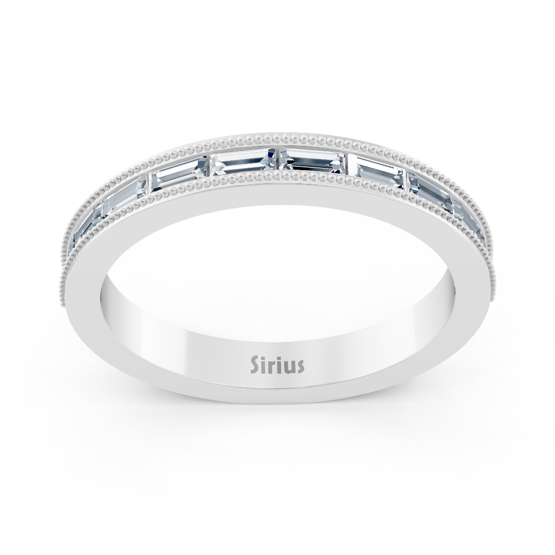 Birgie Weißgold Diamantring mit Baguette-Schliff – 0,50 ct