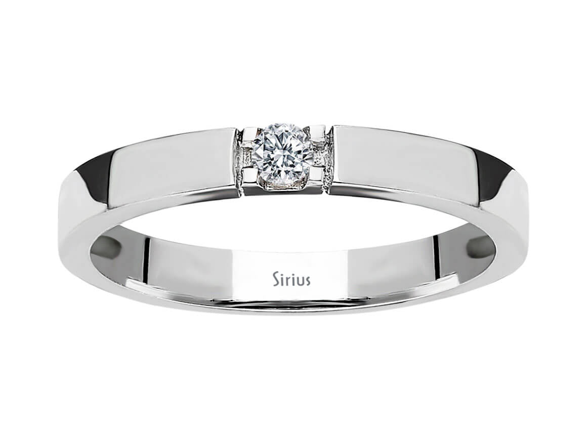 Birgie 0.08 Karat Diamant Solitär Ring 14 Karat Gold