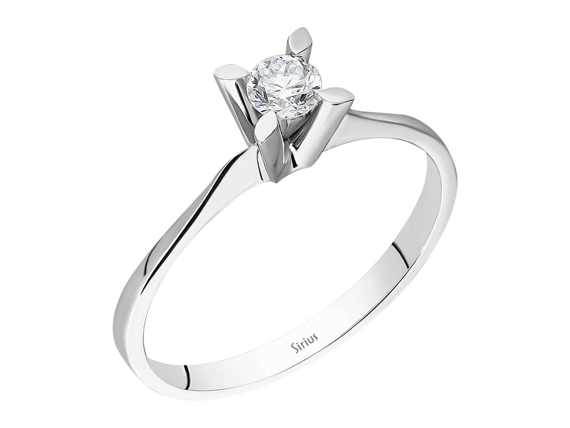 Birgie 0.17 Karat Diamant Solitär Ring 8 Karat Gold