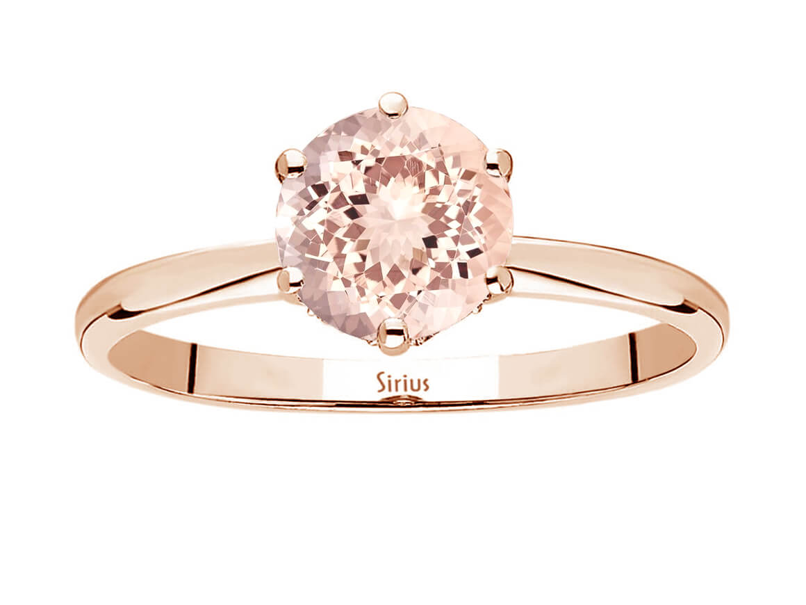 Birgie 0.77 Karat Diamant & Morganit Ring 14 Karat Gold
