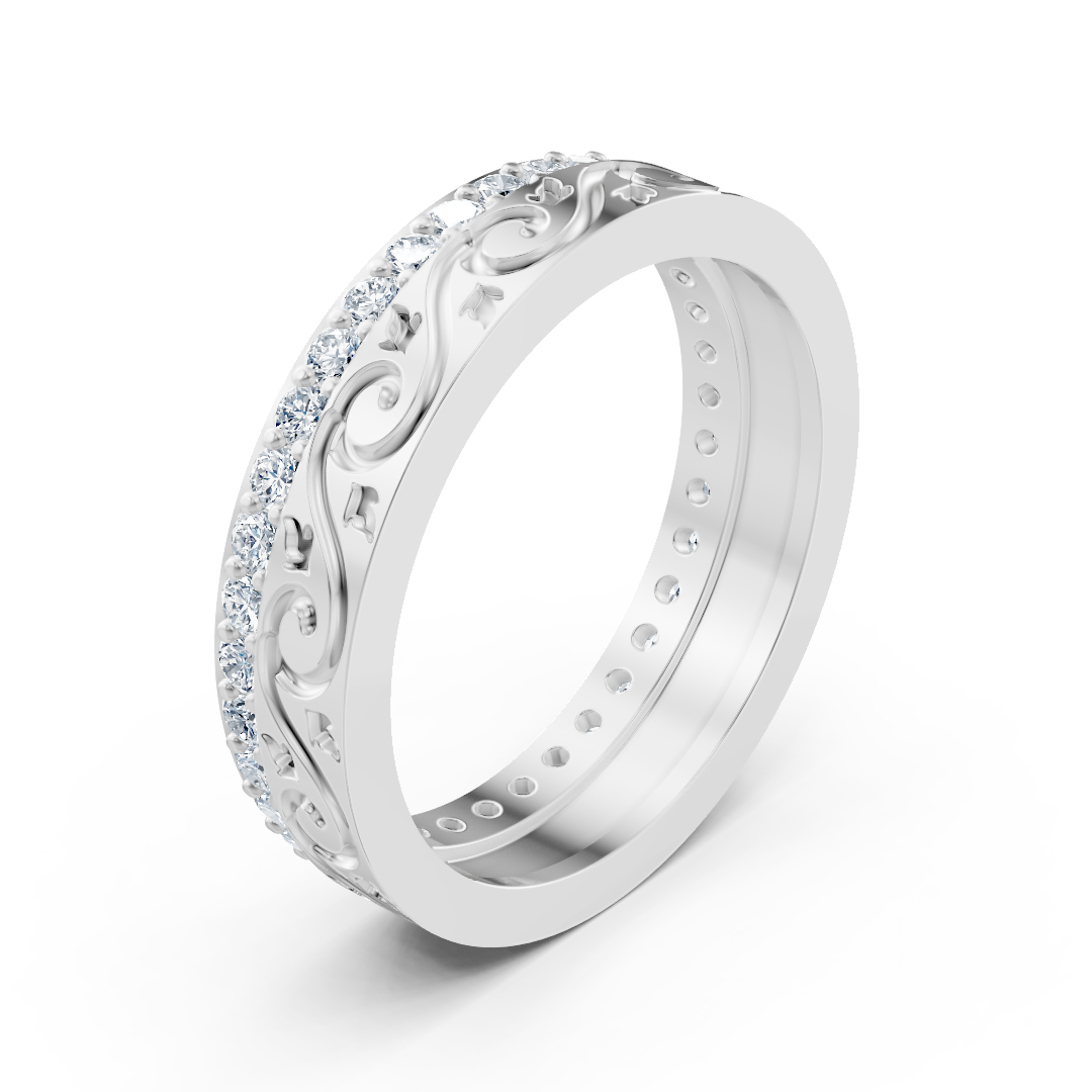 Birgie 14K Weissgold Diamantring – 0,518ct Brillanten