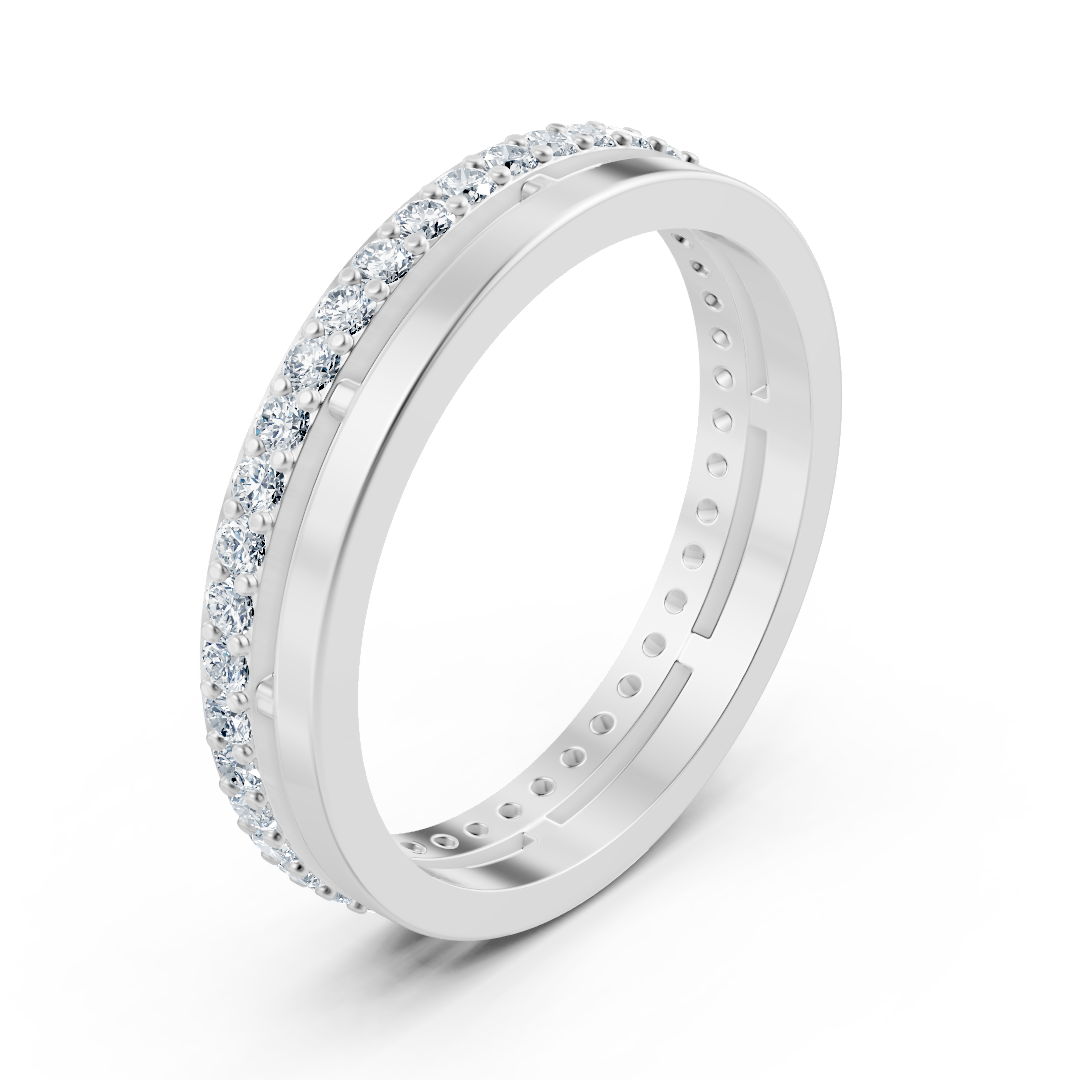 Diamant-Eternity-Ring 14K Weißgold – 0,42 ct