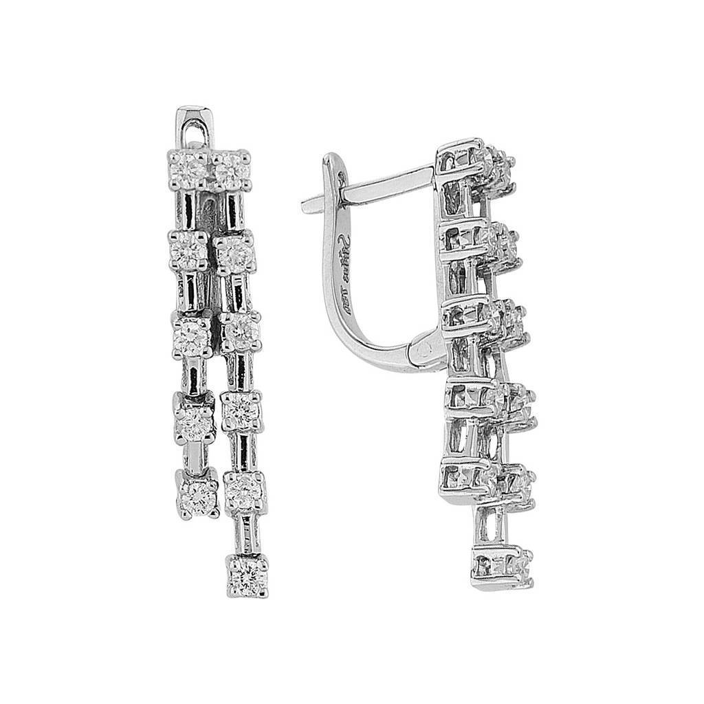 Boucles d'oreilles tennis diamants