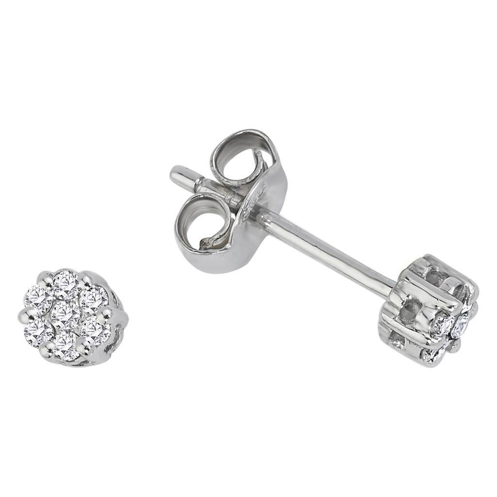 Boucles d'oreilles solitaires diamant effet 0,30 carat