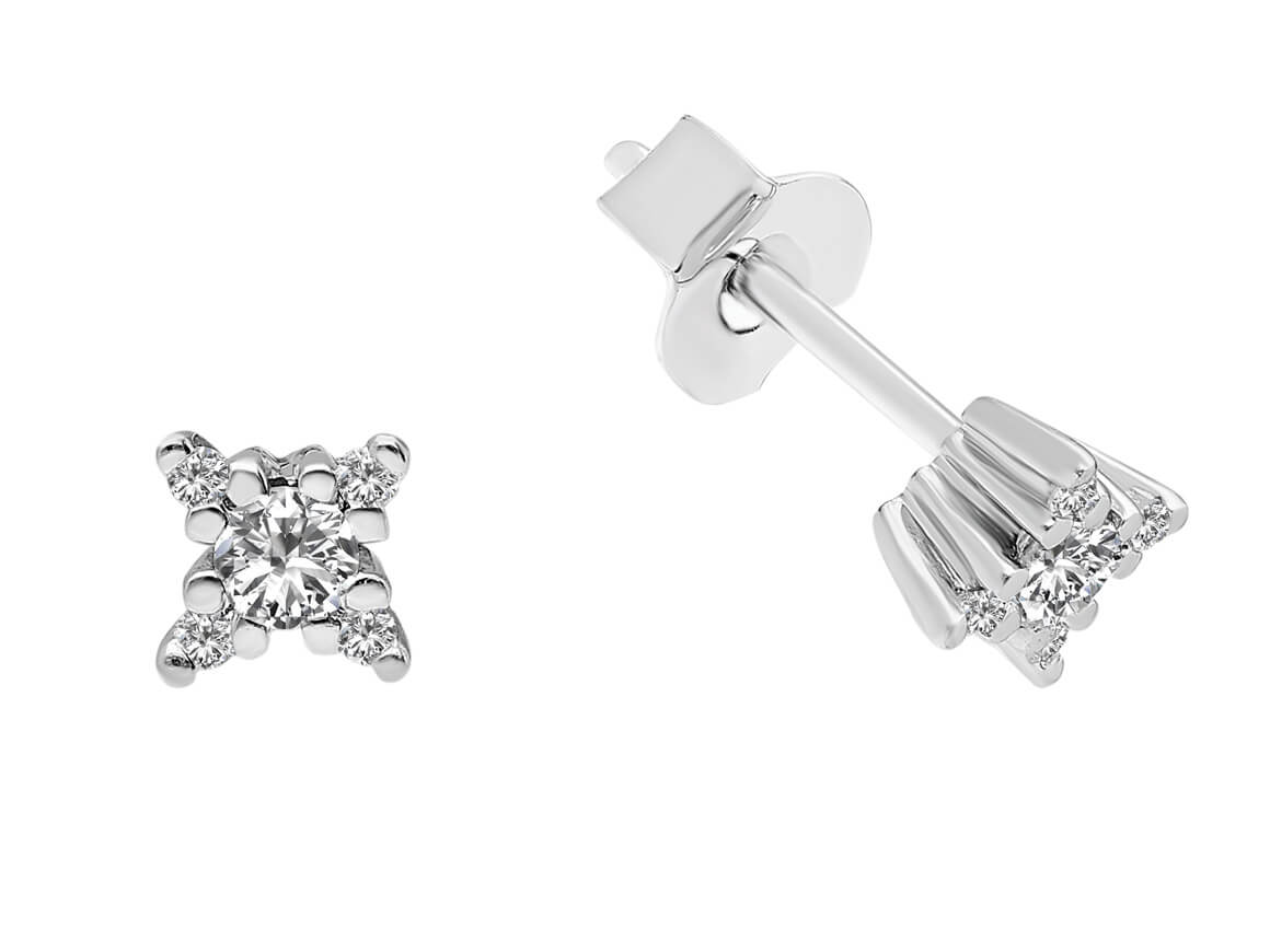 0.25 total carat solitaire earrings