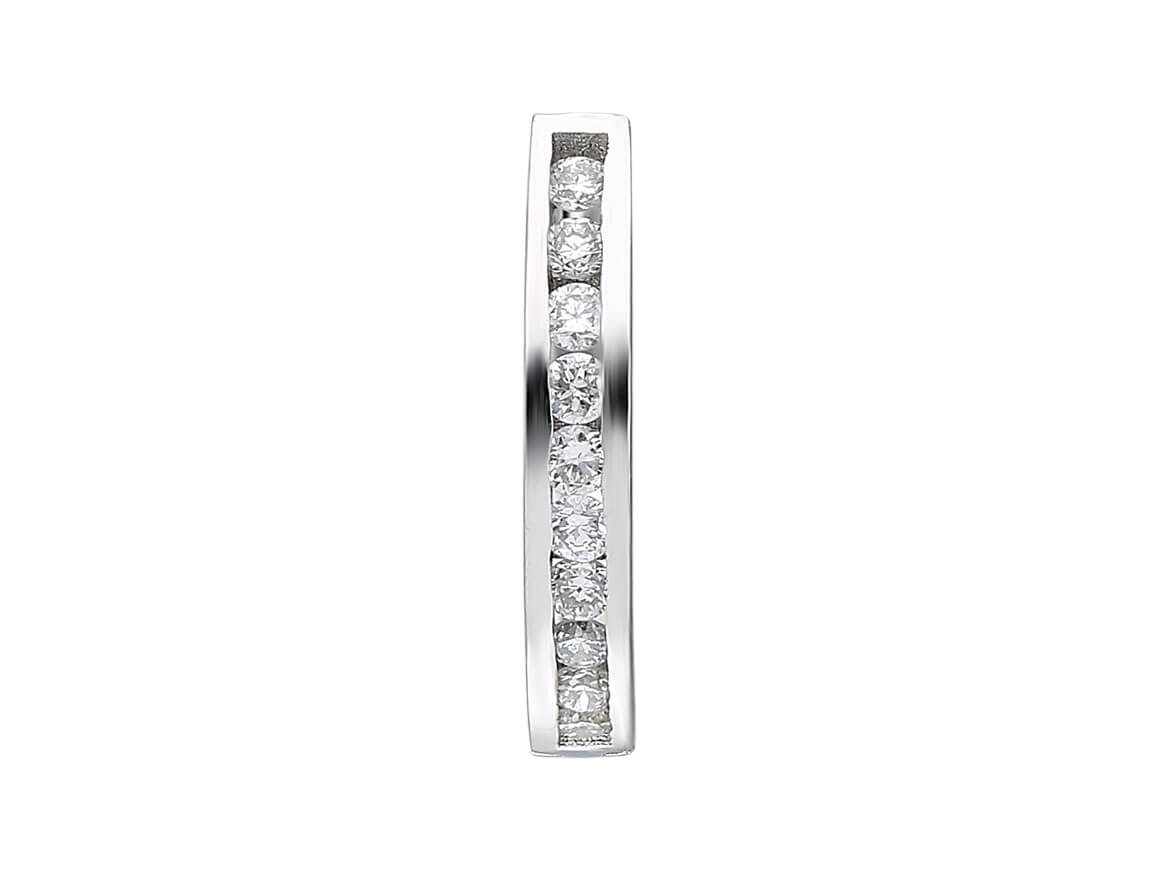 Boucles d'oreilles créoles homme diamant