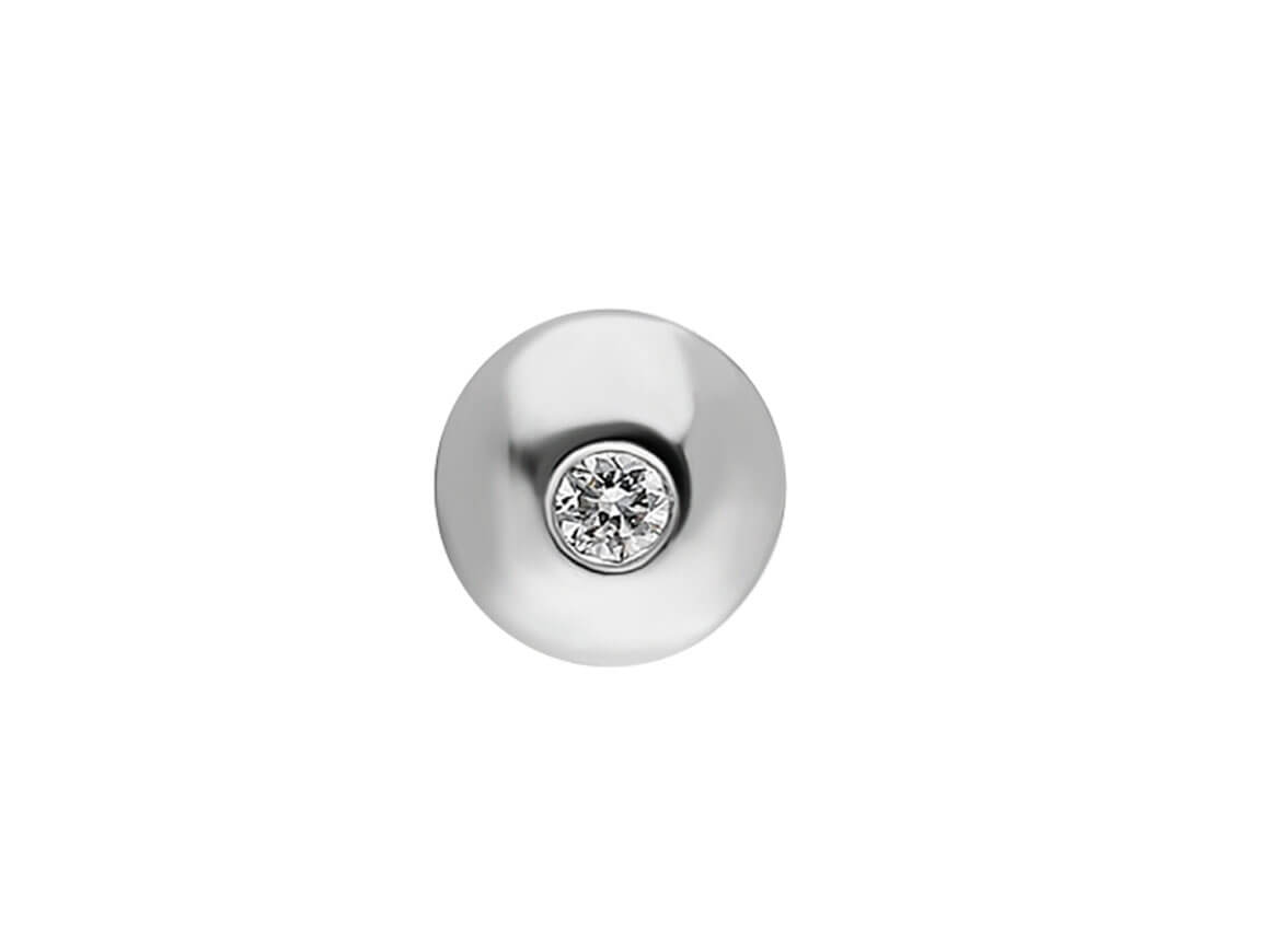 Boucles d'oreilles à tige avec diamant solitaire de 0,03 carat pour hommes