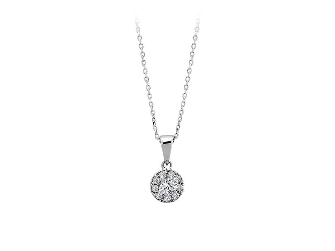 Collier solitaire diamant