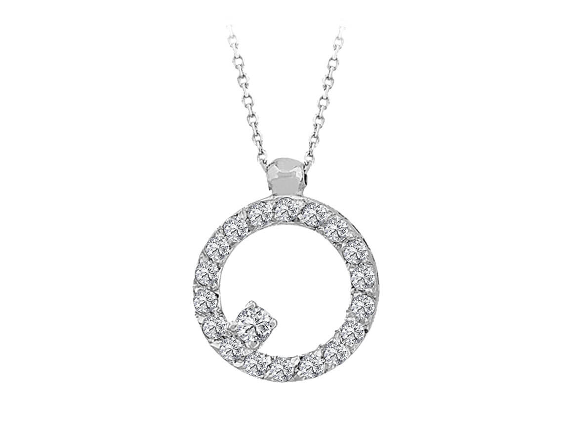 Collier rond diamant