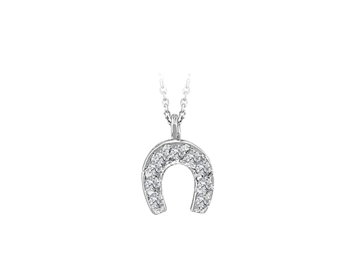 Collier fer à cheval diamant
