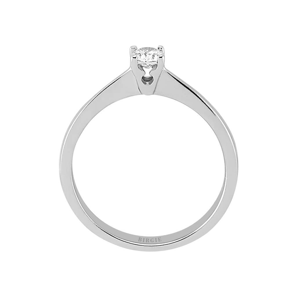 Bague solitaire diamant 0,18 carat