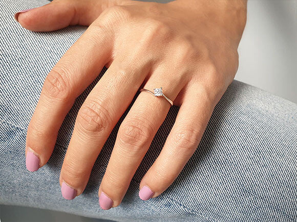 0.24 Carat Diamond Solitaire Ring