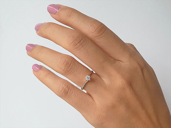 0.24 Carat Diamond Solitaire Ring