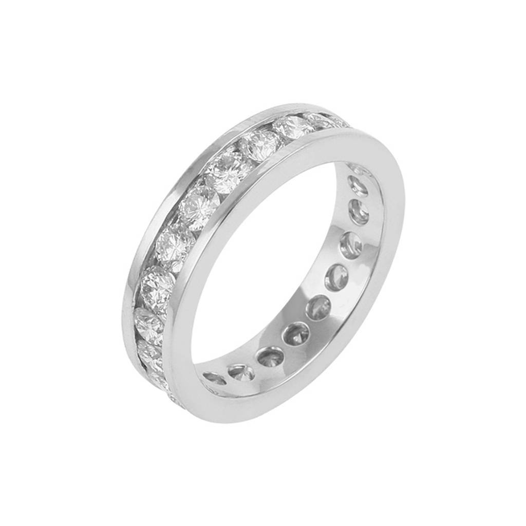 3.43 Carat Diamond Eternity Wedding Ring