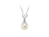 Diamond and pearl necklace